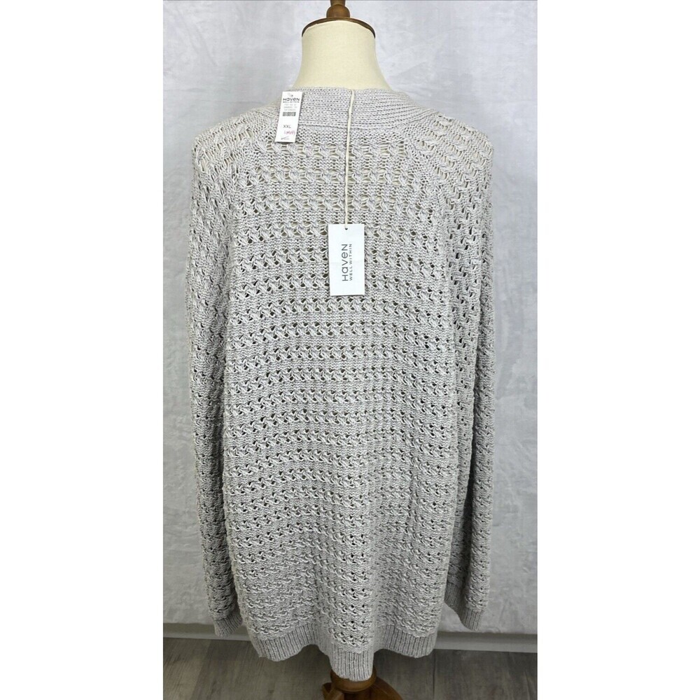 Haven Well Within Women's Open Front Cardigan Sweater Gray Size XXL NWT - Picture 4 of 9